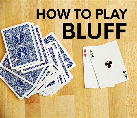 how to play bluff card game